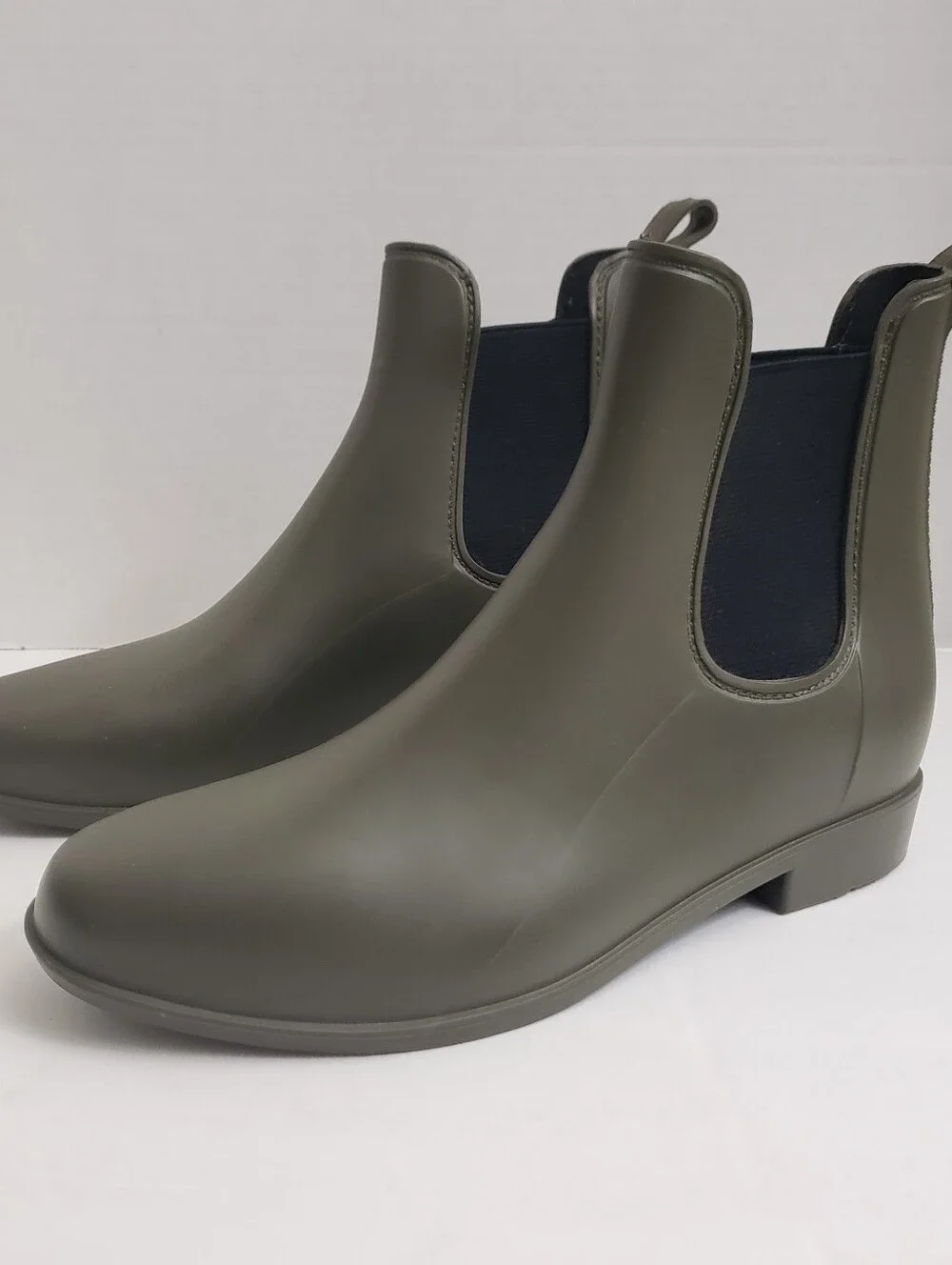 Sz 7 A New Day Olive Green Chelsea Ankle Rain Boots